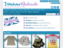 Tablet Screenshot of dinshaw-wholesale.com